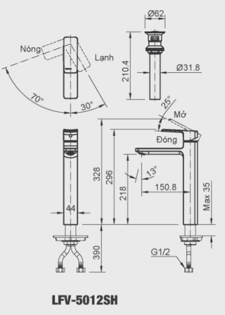 voi-lavabo-nong-lanh-inax-lfv-5012sh