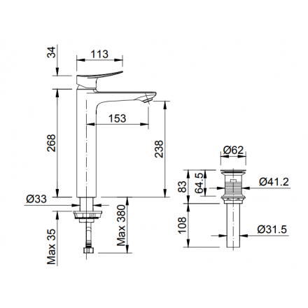 voi-lavabo-nong-lanh-inax-lfv-502sh