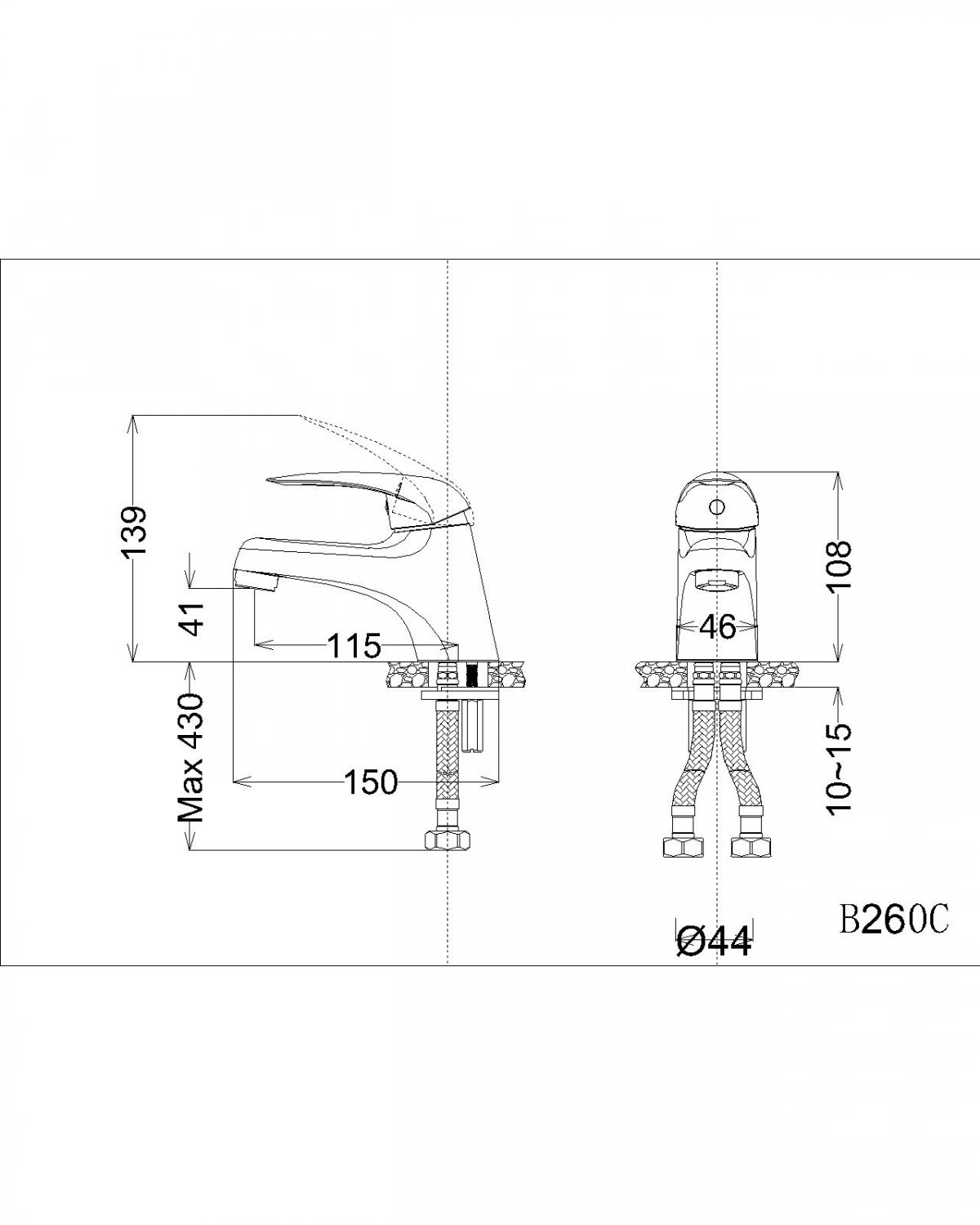 voi-lavabo-nong-lanh-caesar-b260c