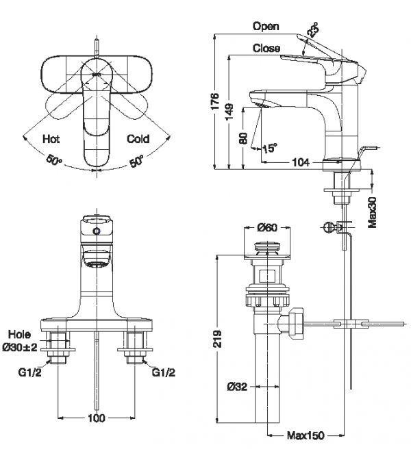 voi-lavabo-nong-lanh-inax-lfv-1401s