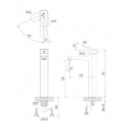 voi-lavabo-nong-lanh-inax-lfv-5000sh
