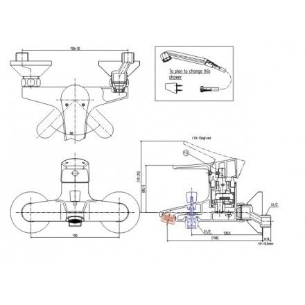 voi-sen-tam-nong-lanh-inax-bfv-1003s