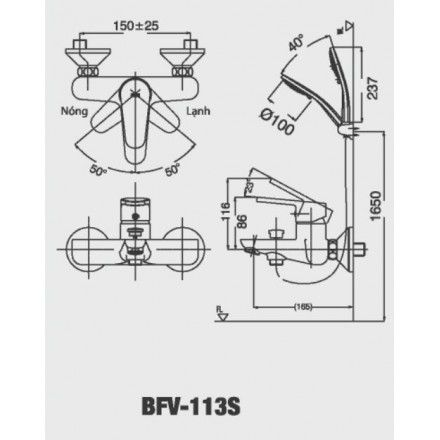 voi-sen-tam-nong-lanh-inax-bfv-113s