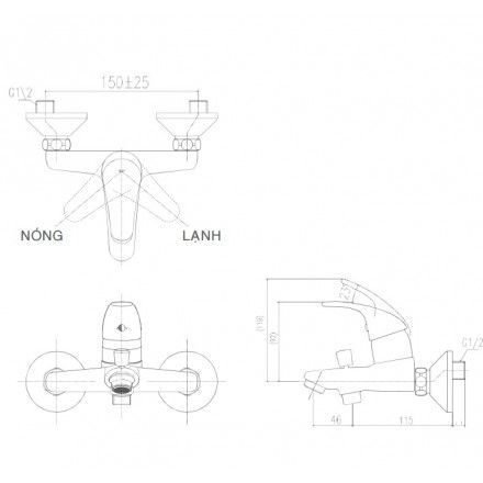 voi-sen-tam-nong-lanh-inax-bfv-1303s