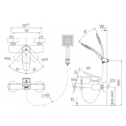 voi-sen-tam-nong-lanh-inax-bfv-5003s