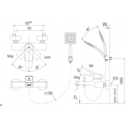 voi-sen-tam-nong-lanh-inax-bfv-5003s-5c