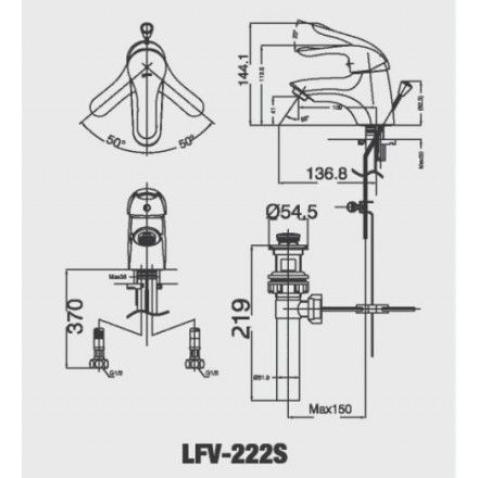 voi-lavabo-nong-lanh-inax-lfv-222s