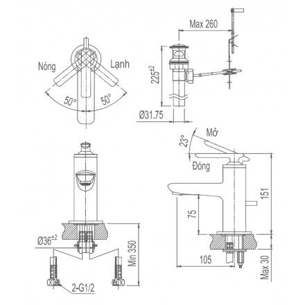 voi-lavabo-nong-lanh-inax-lfv-4102s
