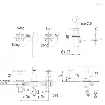 voi-lavabo-nong-lanh-inax-lfv-8100b