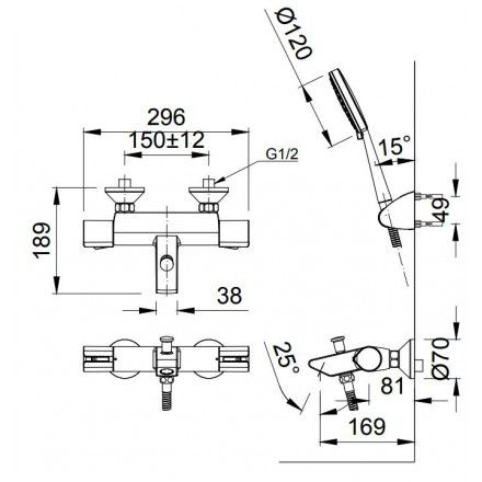 voi-sen-tam-nong-lanh-inax-bfv-6013t