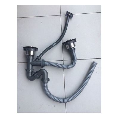Bộ xả đôi inox chậu rửa chén